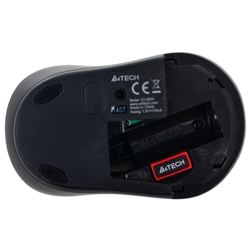 Комп'ютерна миша A4Tech G 3 280 N Glossy Grey фото №4