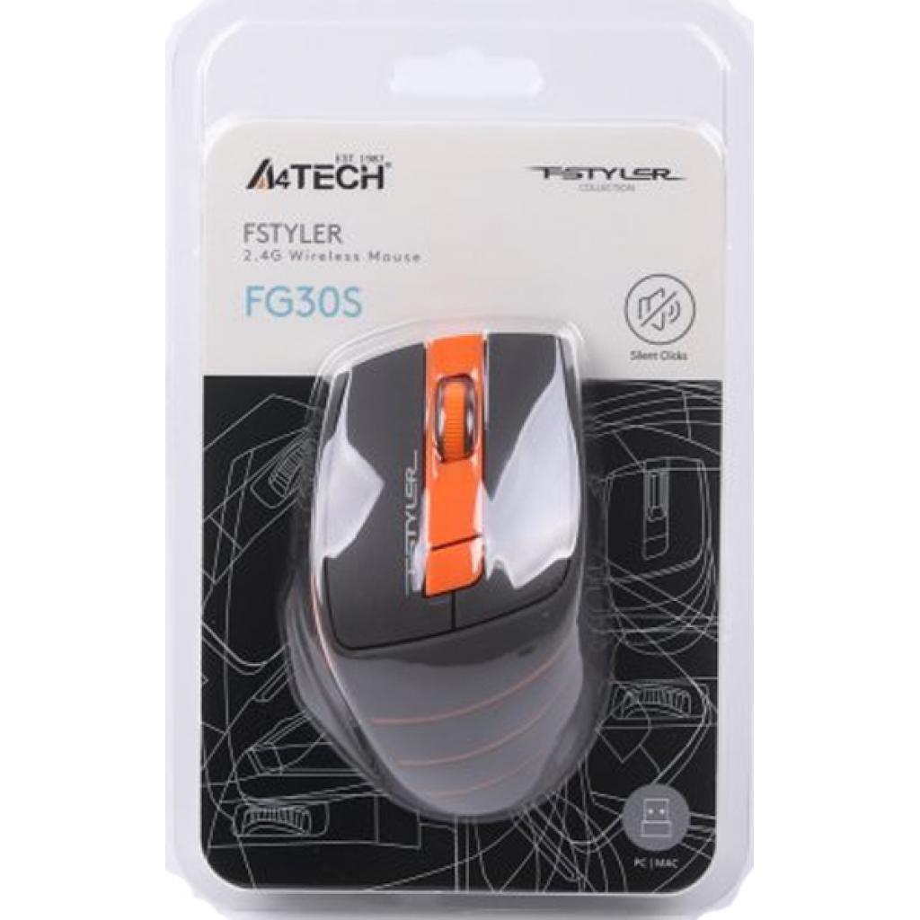 Компьютерная мыш A4Tech FG 30 S Orange фото №8