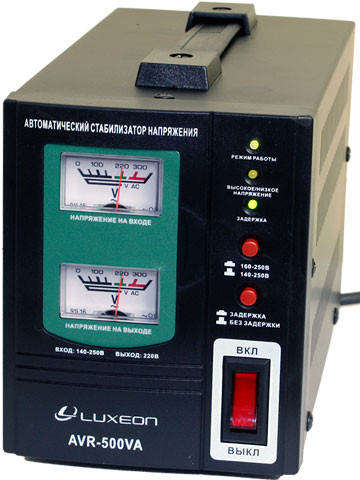 Стабилизатор напряжения Luxeon AVR 500 VA Black