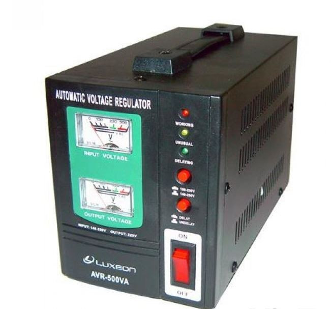 Стабилизатор напряжения Luxeon AVR 500 VA Black фото №3