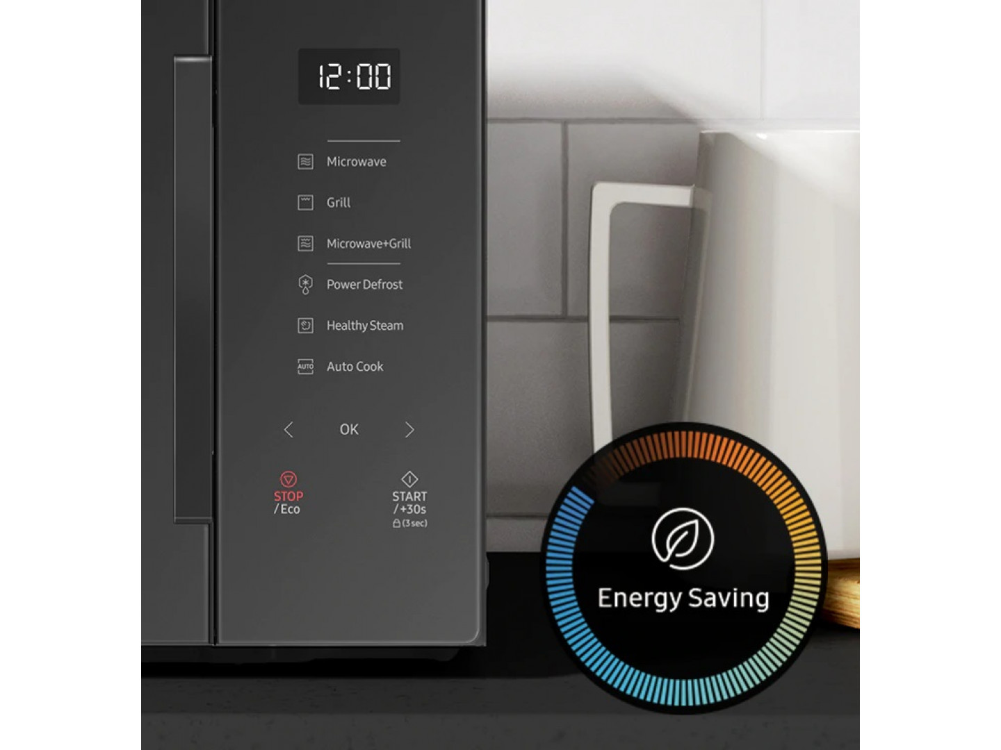 Мікрохвильова піч Samsung MS30T5018AW/BW фото №9