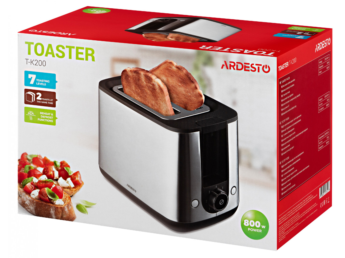 Тостер Ardesto T-K200 фото №5