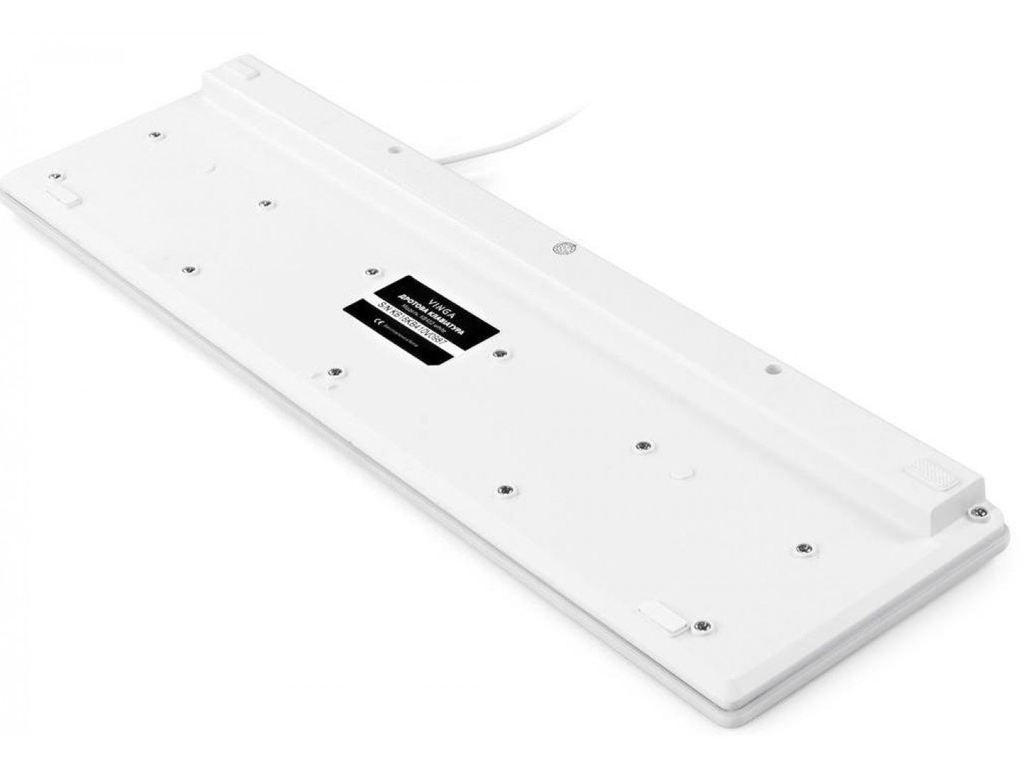 Клавиатура Vinga KB410 White фото №5