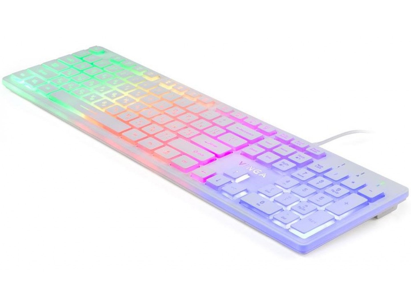 Клавиатура Vinga KB410 White фото №3