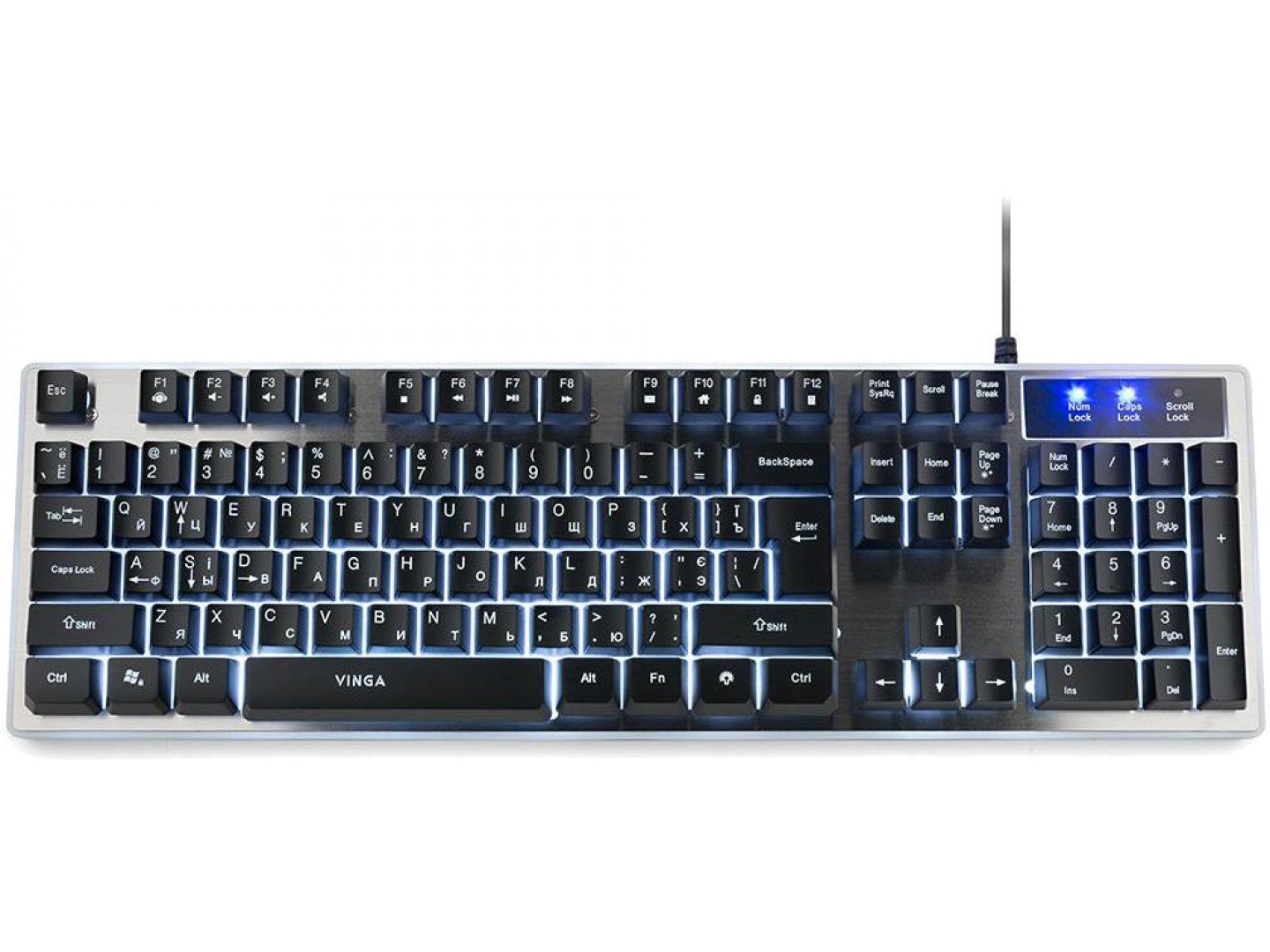 Клавиатура Vinga KBG 839 Black