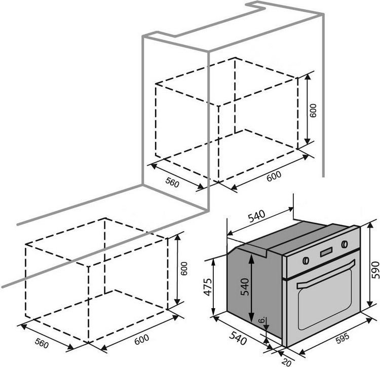 Духова шафа Ventolux BOSTON фото №13