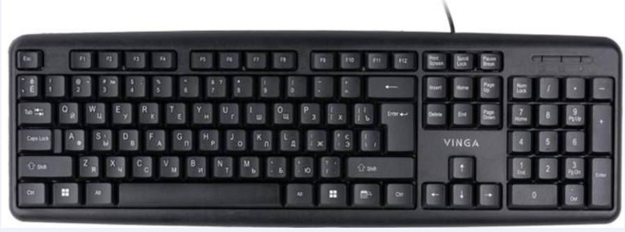 Клавиатура Vinga KB 110 BK Black