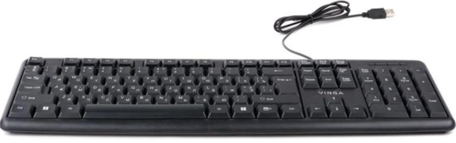 Клавиатура Vinga KB 110 BK Black фото №8
