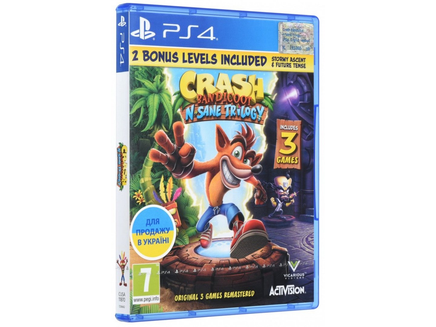 Диск Sony BD диску PS4 Crash Bandicoot N'sane Trilogy Blu-Ray фото №2