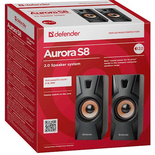 Акустическая система Defender Aurora S 8 Black фото №2