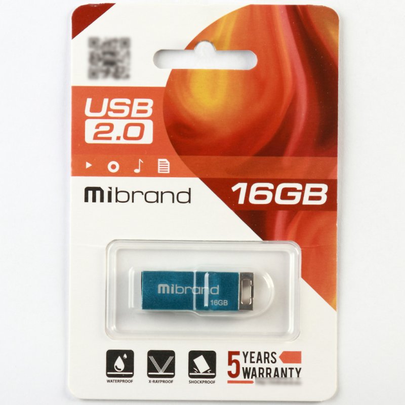 Флешка Mibrand Chameleon 16 Gb Blue 2.0 фото №2