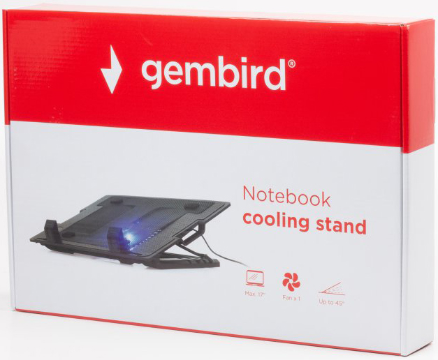 Підставка для ноутбука Gembird NBS-1F17T-01 Black фото №5