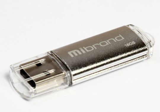 Флешка Mibrand Cougar 16Gb Silver 2.0