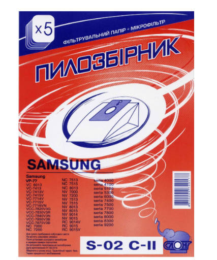 Мешок для пыли Слон S-02 C2