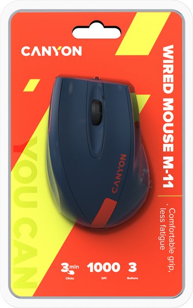 Комп'ютерна миша Canyon CNE-CMS11BR фото №5