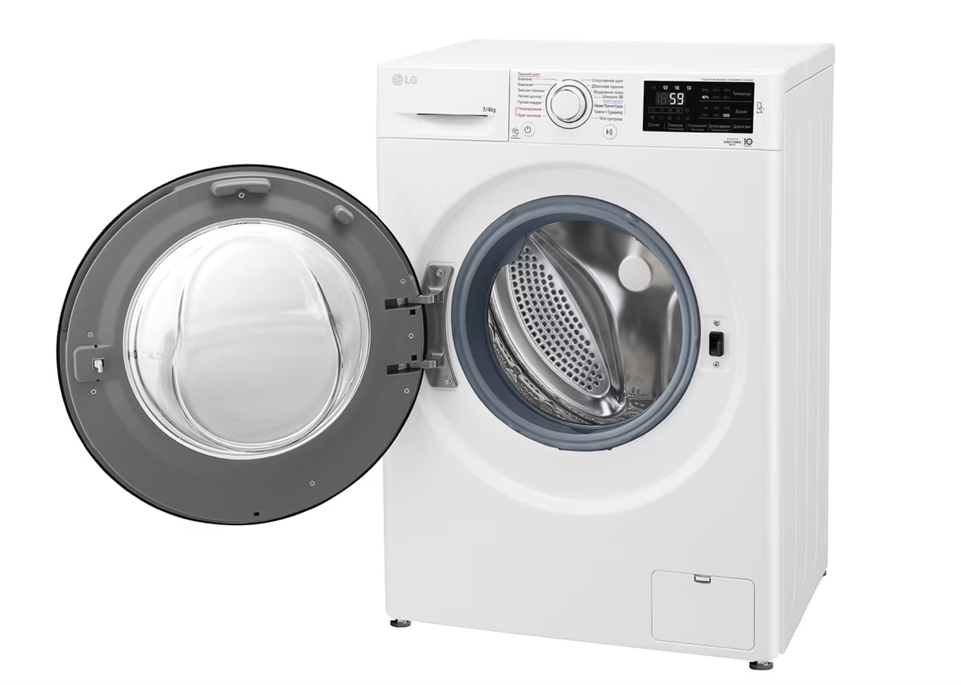 Прально-сушильна машина LG F2J6HG0W фото №4 Прально-сушильна машина LG F2J6HG0W фото №4