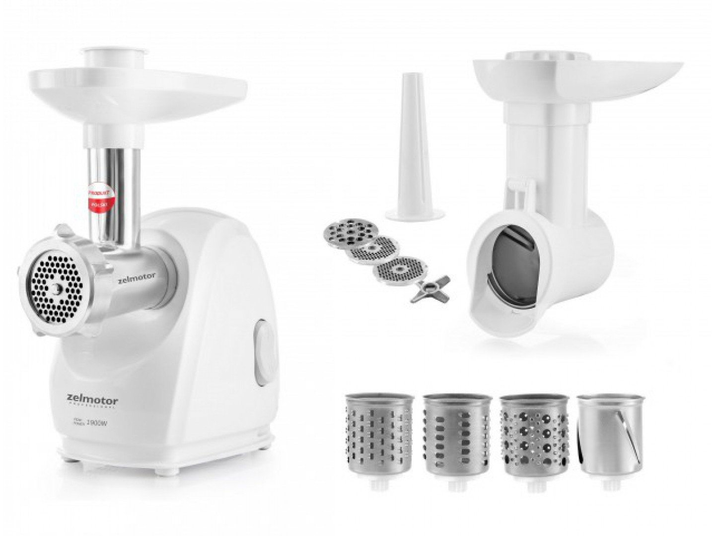 Мясорубка Zelmotor 489.81 з шинковкою