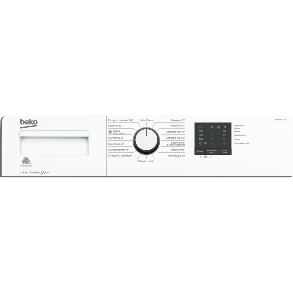 Пральна машина  Beko WUE6511XAW фото №5