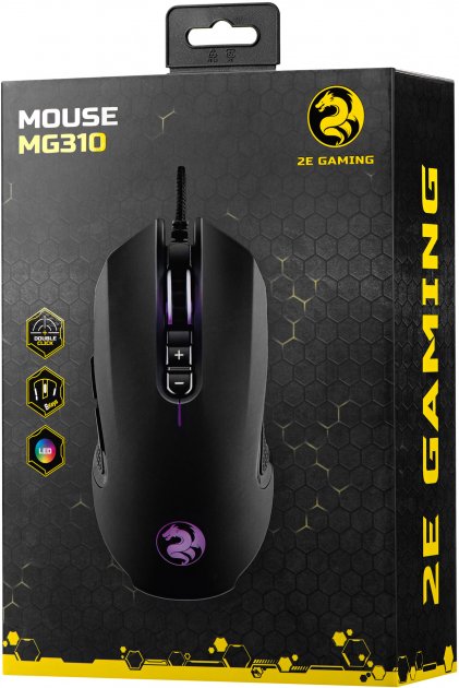 Комп'ютерна миша 2E Gaming MG310 LED USB Black фото №4