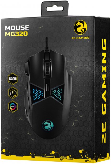 Компьютерная мыш 2E Gaming MG320 RGB USB Black фото №4
