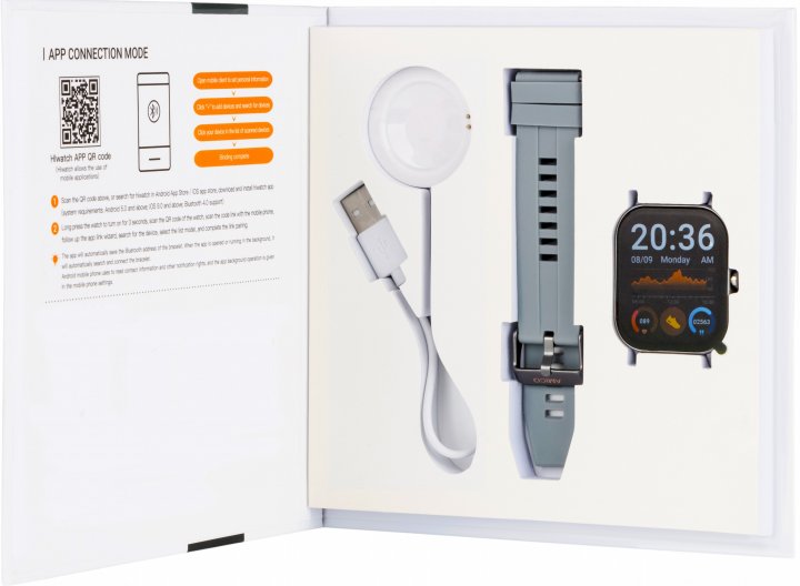 Smart годинник  GO FUN Pulseoximeter and Tonometer gray (850474) фото №3
