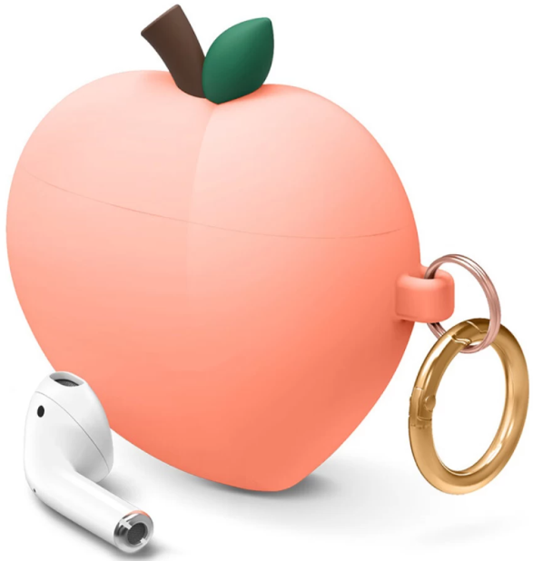 Чохол для навушників DM Case With Hook для Airpods 2 Peach