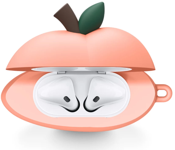 Чохол для навушників DM Case With Hook для Airpods 2 Peach фото №2