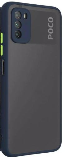 Чохол для телефона DM Bumper Matte Case для Poco M3 Navy Blue/Green