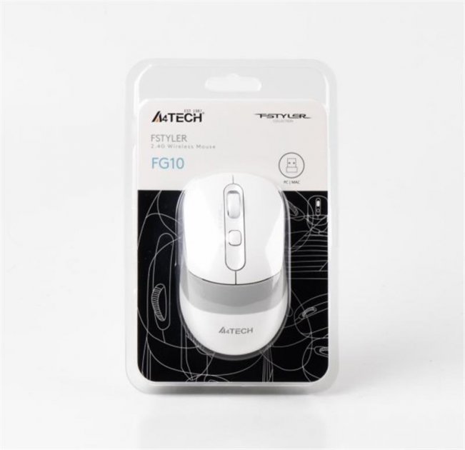 Комп'ютерна миша A4Tech FG 10 S White фото №5