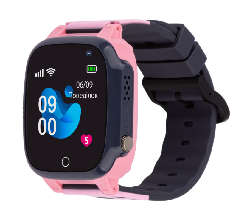 Smart часы AmiGo GO008 MILKY GPS WIFI Pink (873293)
