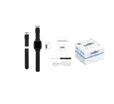Smart часы AmiGo GO004 Splashproof Camera LED Black фото №3