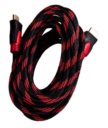 Кабель DM HDMI-HDMI HD Video Cable 1.5m Black/Red фото №2