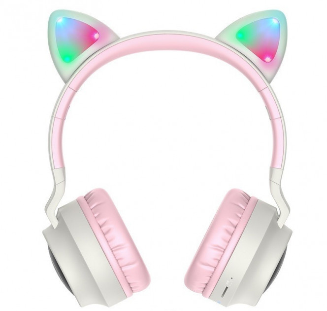 Наушники Hoco W27 Cat Ear Wireless Headphones Gray фото №2