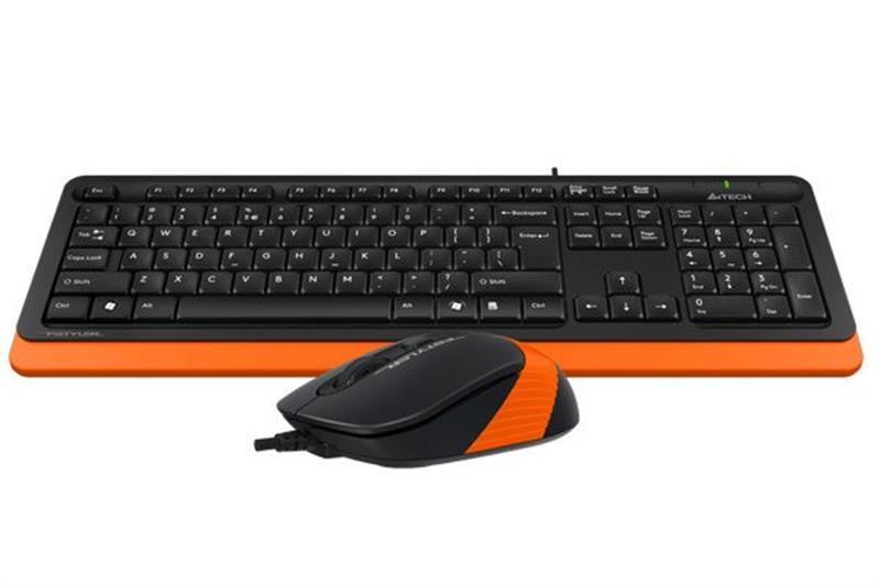 Клавиатура   мышка A4Tech F1010 Black-Orange фото №3