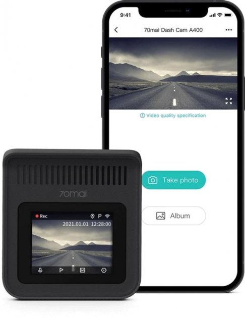Видеорегестратор 70Mai Dash Cam A400 (MIDRIVE A400) (UA) фото №4