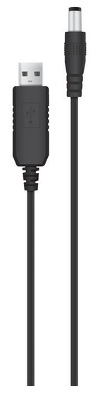 Кабель ACCLAB USB to DC 5,5х2,5 мм 5V 1,5A (чорний)