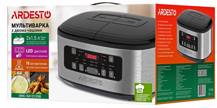 Мультиварка Ardesto DMC-SA1212SB фото №2