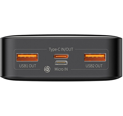 Мобильная батарея Baseus Bipow Digital Display 20W 20000 mAh Black (PPDML-M01) фото №4