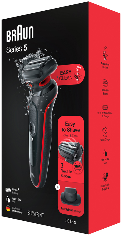 Braun Series 5 51-R1000s BLACK / RED фото №5