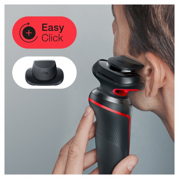 Braun Series 5 51-R1200s BLACK / RED фото №4