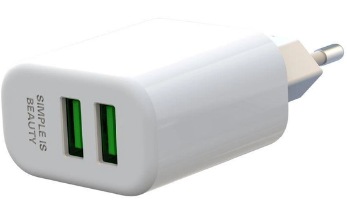 МЗП XO L85C адаптер 2USB 2.4A   Micro white фото №2