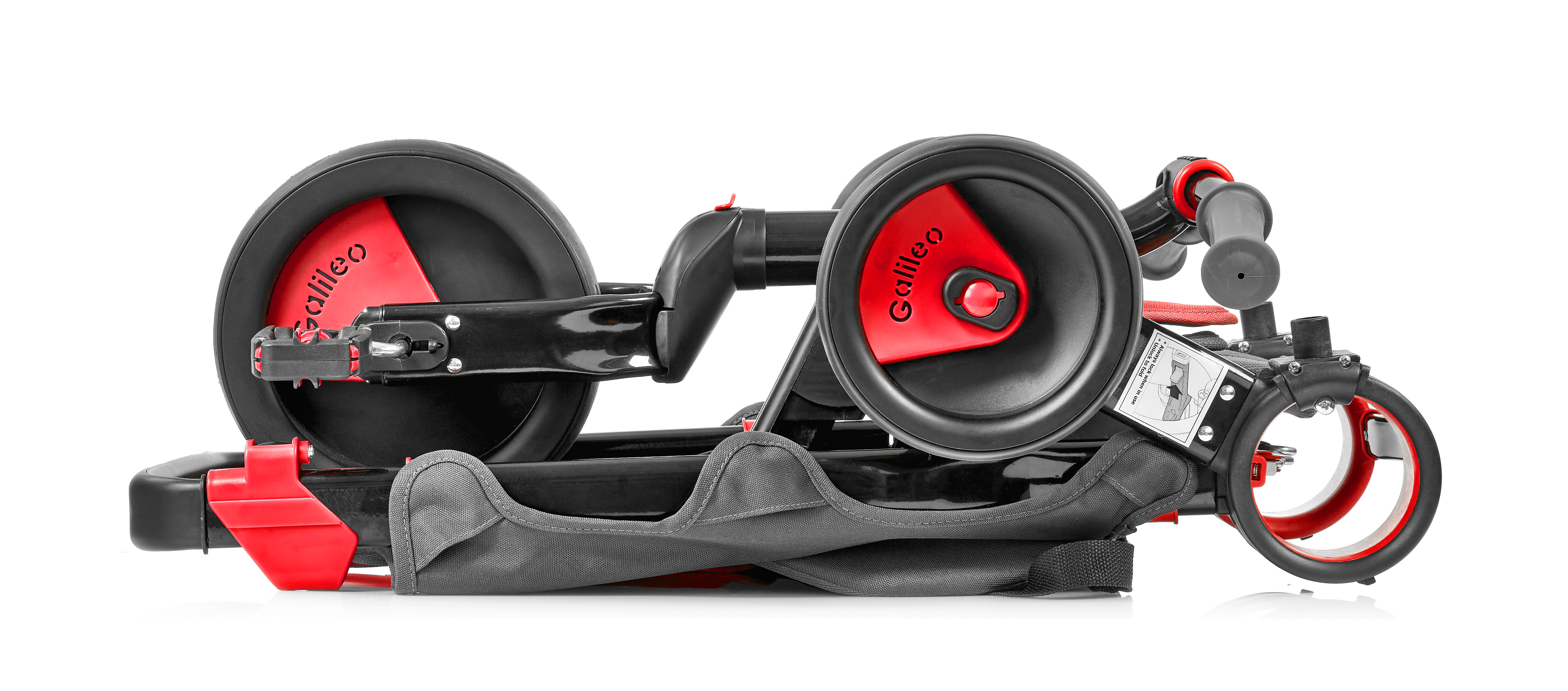 Велосипеди дитячі Galileo Strollcycle Black червоний фото №8