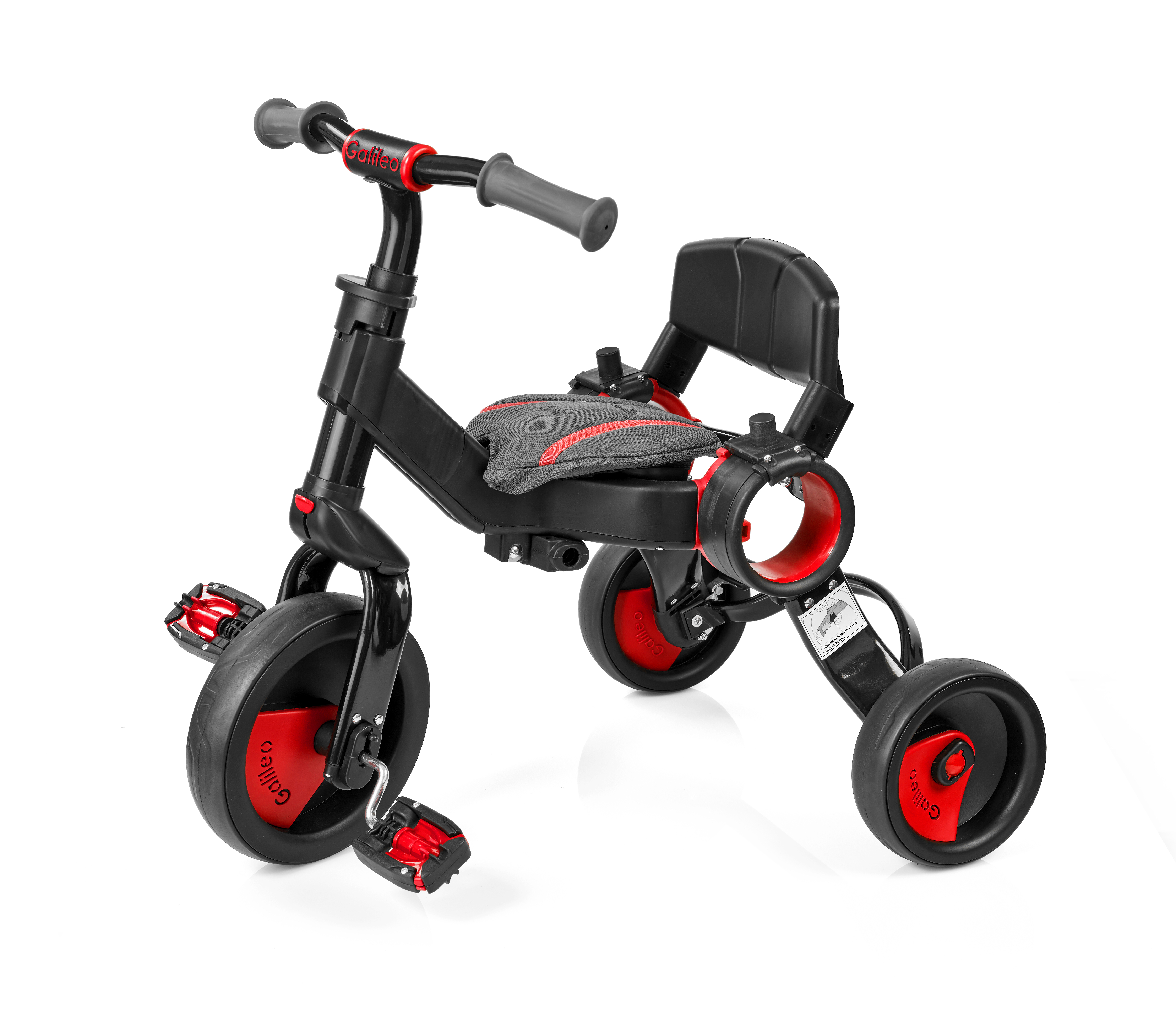 Велосипеди дитячі Galileo Strollcycle Black червоний фото №4