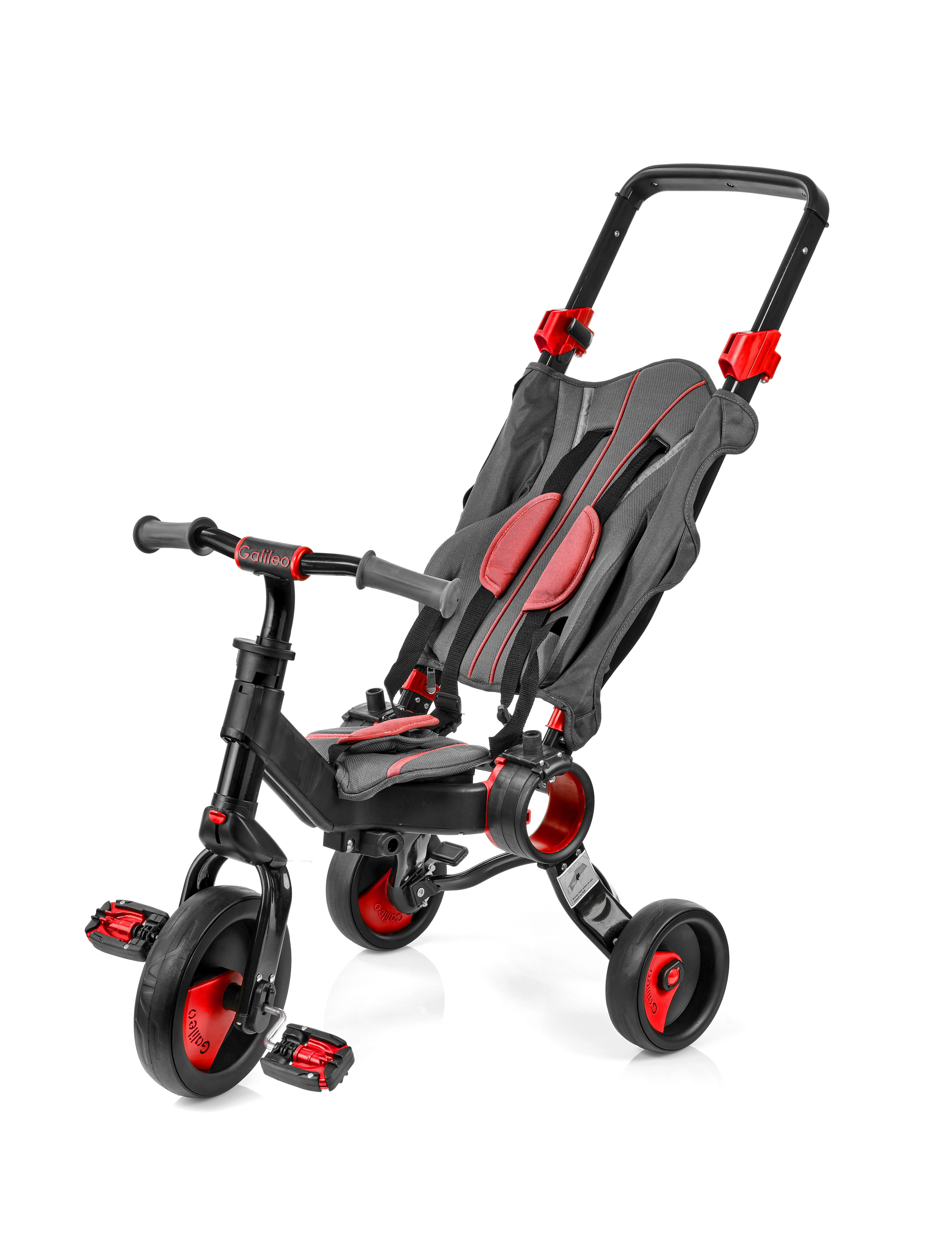 Велосипеди дитячі Galileo Strollcycle Black червоний фото №2