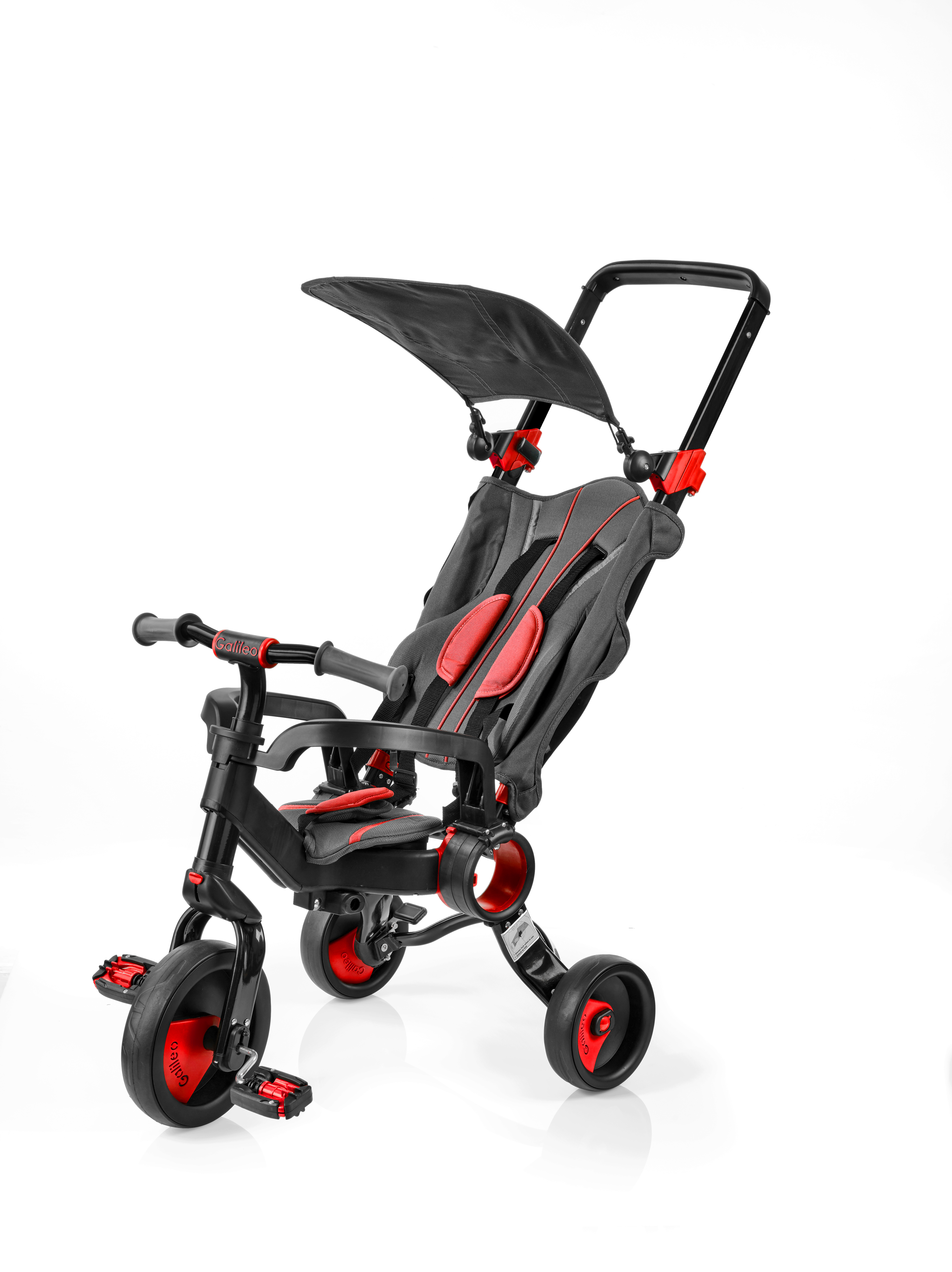 Велосипеди дитячі Galileo Strollcycle Black червоний