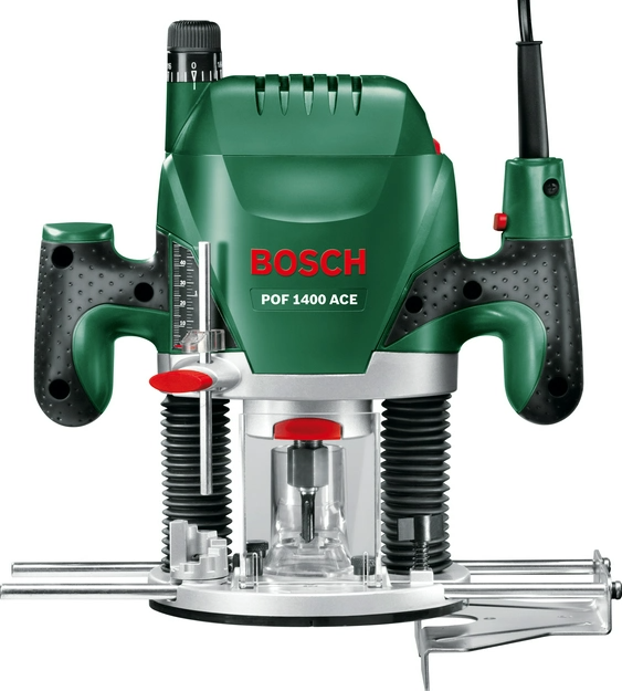 Фрезер многофункциональный Bosch POF 1400 ACE, 1400Вт, 11000-28000 об/хв, 55мм, 3кг фото №3