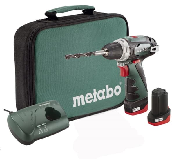 Шуруповерт Metabo PowerMaxx BS акумуляторний 10.8V, 2x2Aг, сумка