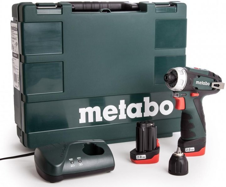 Шуруповерт Metabo PowerMaxx BS Basic акумуляторний, 10.8 В, 2х2.0Аг, кейс