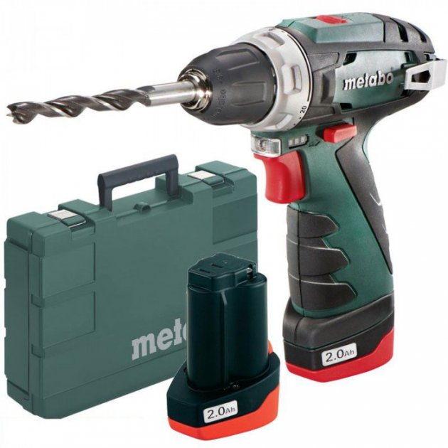 Шуруповерт Metabo PowerMaxx BS Basic акумуляторний, 10.8 В, 2х2.0Аг, кейс фото №2