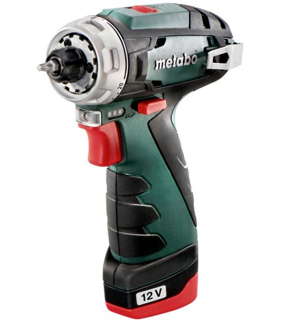 Шуруповерт Metabo PowerMaxx BS Basic акумуляторний, 10.8 В, 2х2.0Аг, кейс фото №4